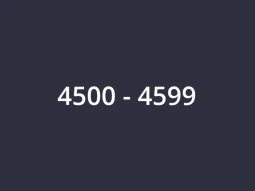 4500-4599