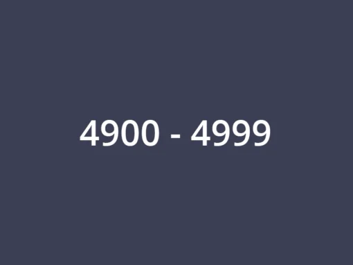 4900-4999