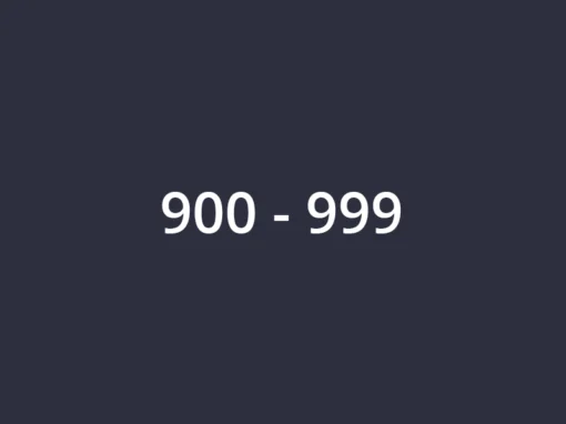 900-999