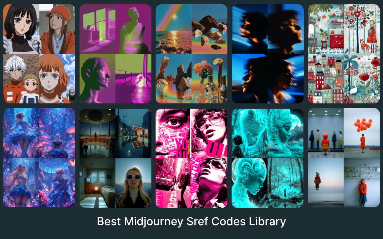 best Midjourney sref codes library